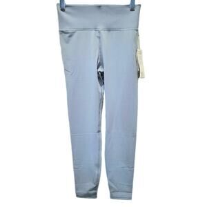 Vuori Rib Studio Legging Performance High Waist 7/8 Ankle Length Blue Large New